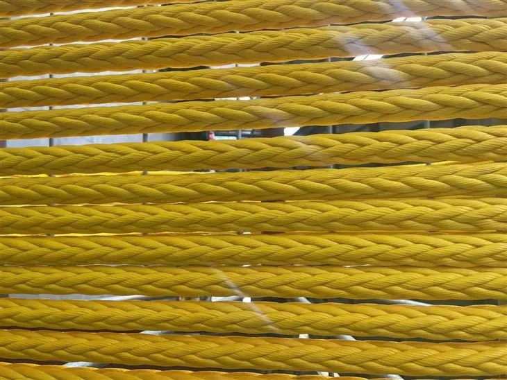 Yellow UHMWPE Rope