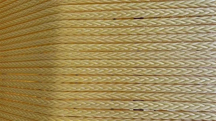 Yellow UHMWPE Rope